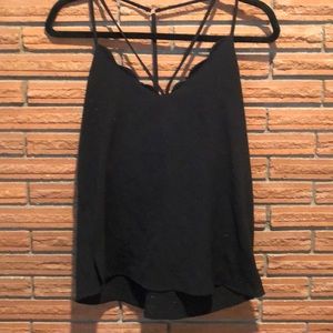 Cross cross front back shirt